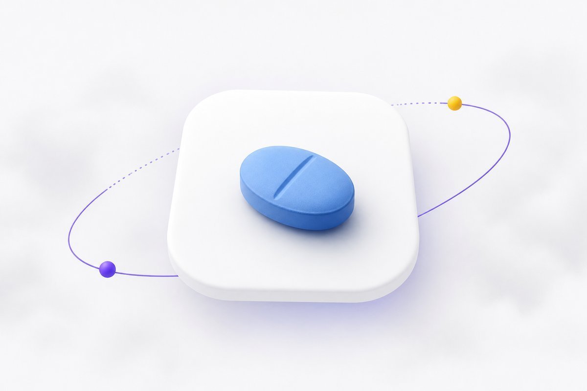 Propecia 1 mg tablet on a pregnancy-wall card