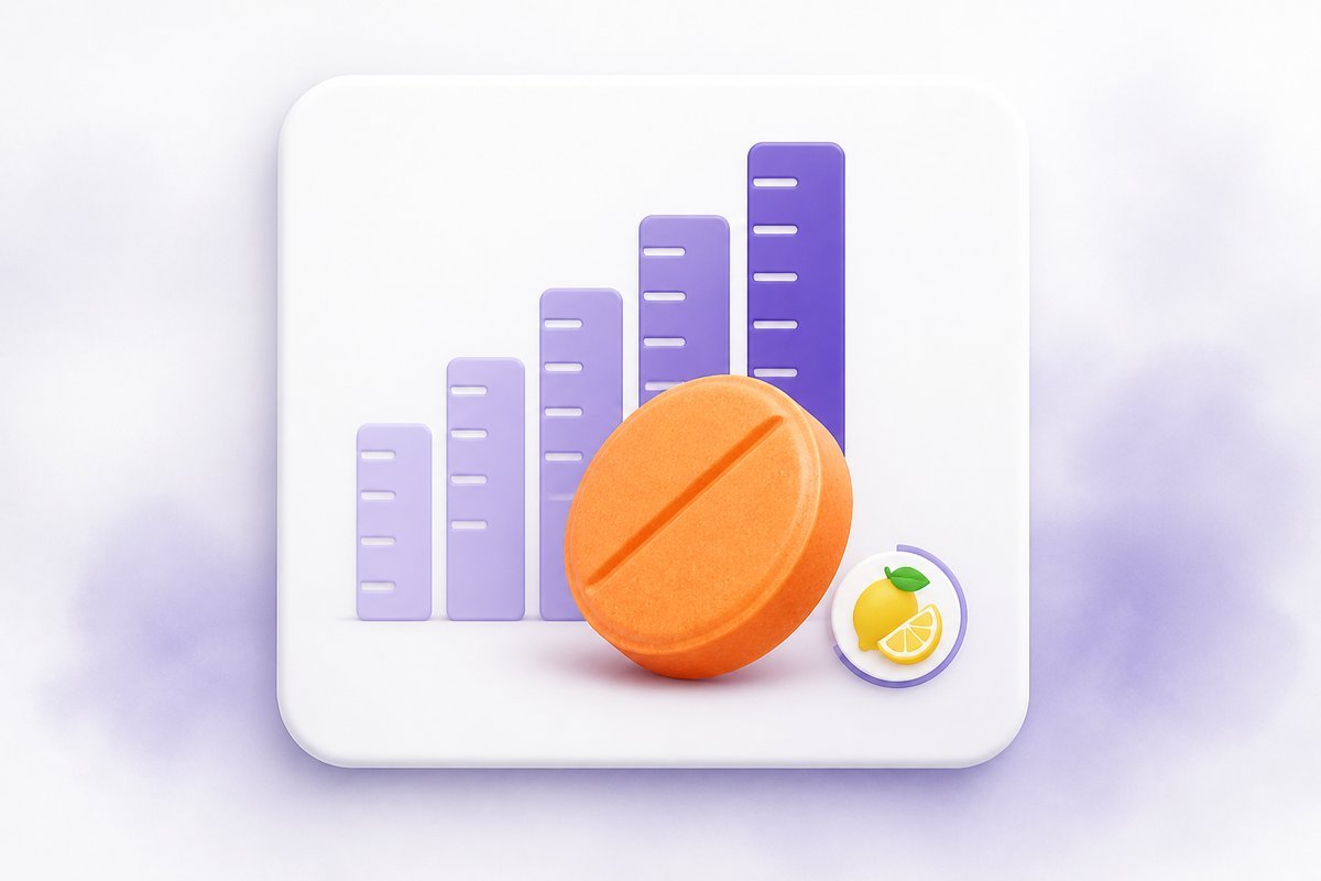 Child-weight line beside mebendazole 100 mg